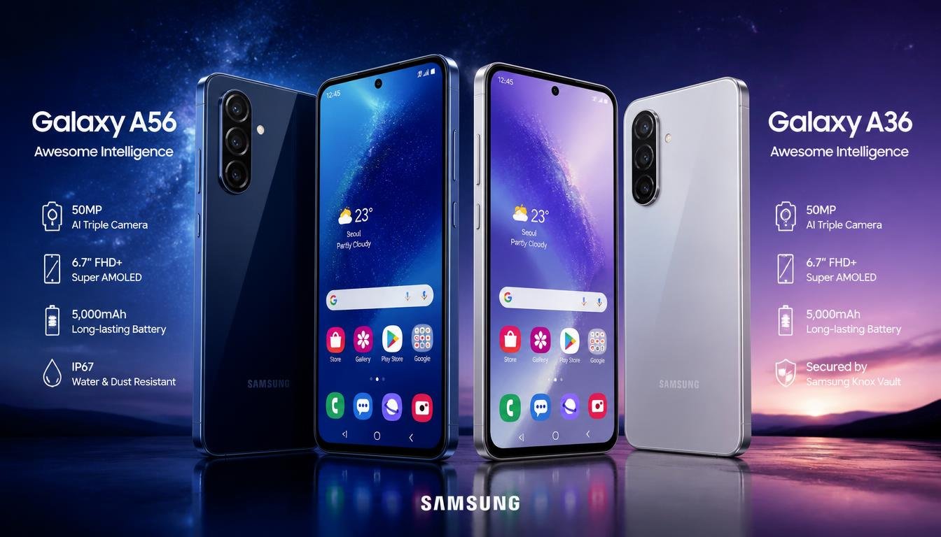 Confronto Galaxy A56 Vs Galaxy A36