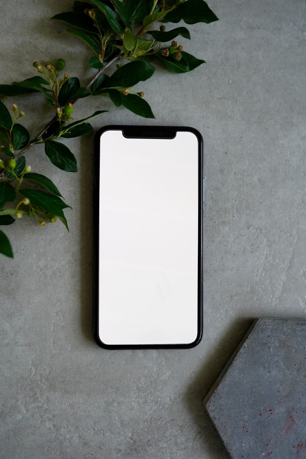 Detalhe de um celular em close
