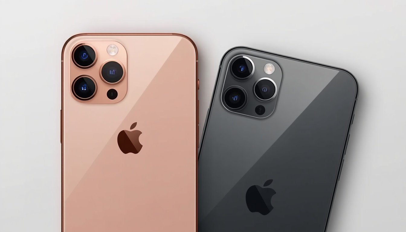 Foto lado a lado do iPhone 15 e do iPhone 16, mostrando as cores disponíveis e o design da traseira de cada modelo.