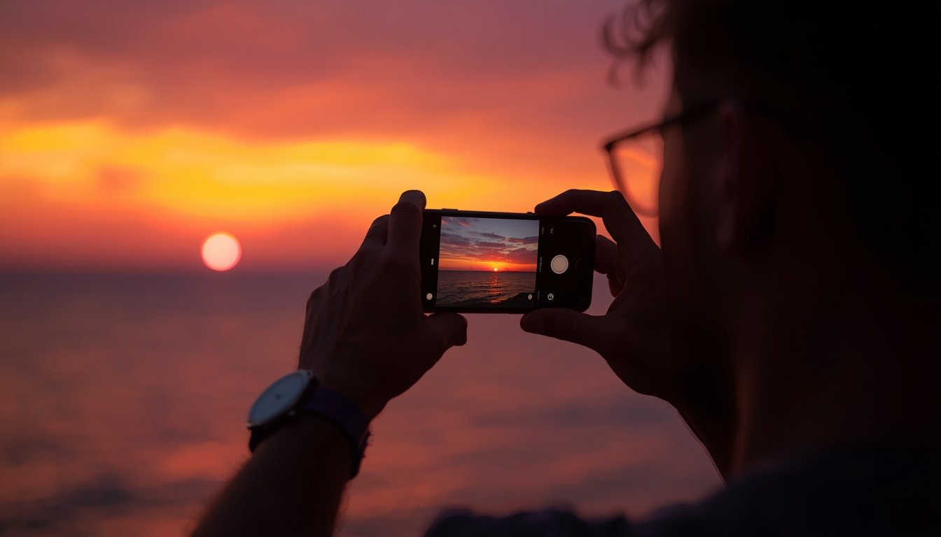 Moto G Max vale a pena: fotografando o pôr do sol com câmera de 200 MP (imagem ilustrativa)
