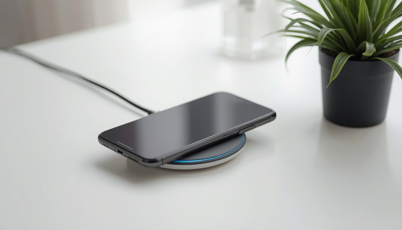 Carregamento sem fio de 15 W do Motorola Edge 70 (imagem ilustrativa)